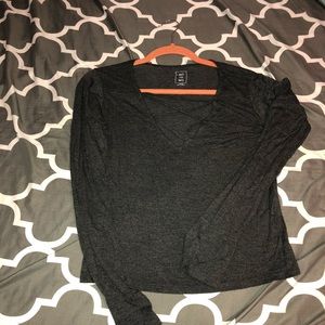 ME to WE long  sleeve cross top